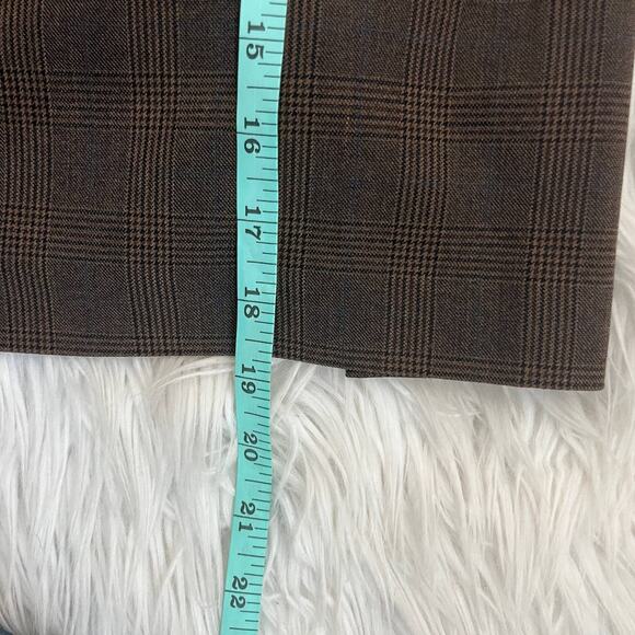 Rachel Zoe Brown Plaid Mini Skirt Size 4 - Picture 7 of 7